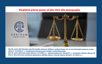 Novela zákona č. 327/2005 Z. z. nadobúda účinnosť 1. júla 2025